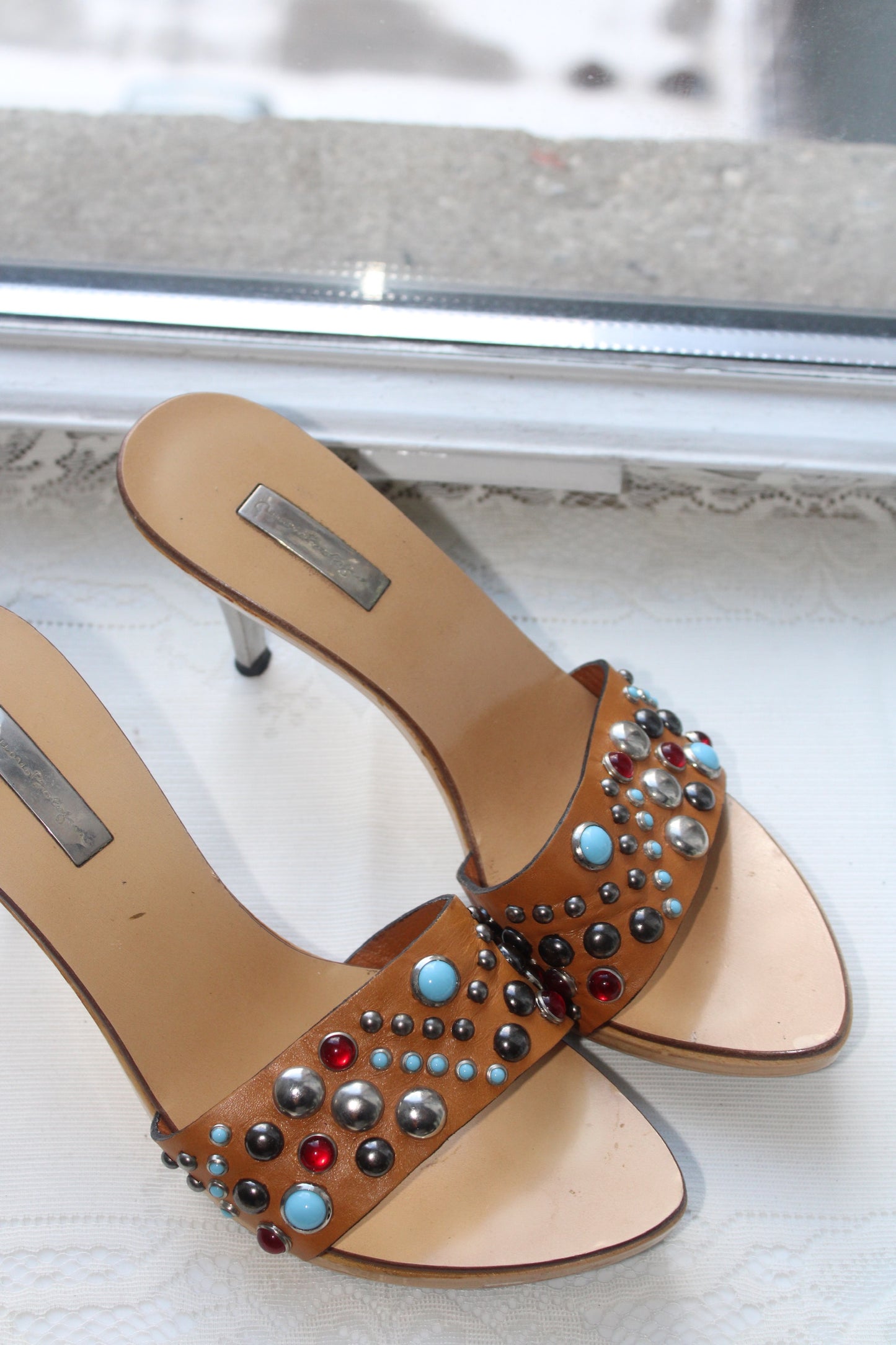 Studded Mario Bologna Heels