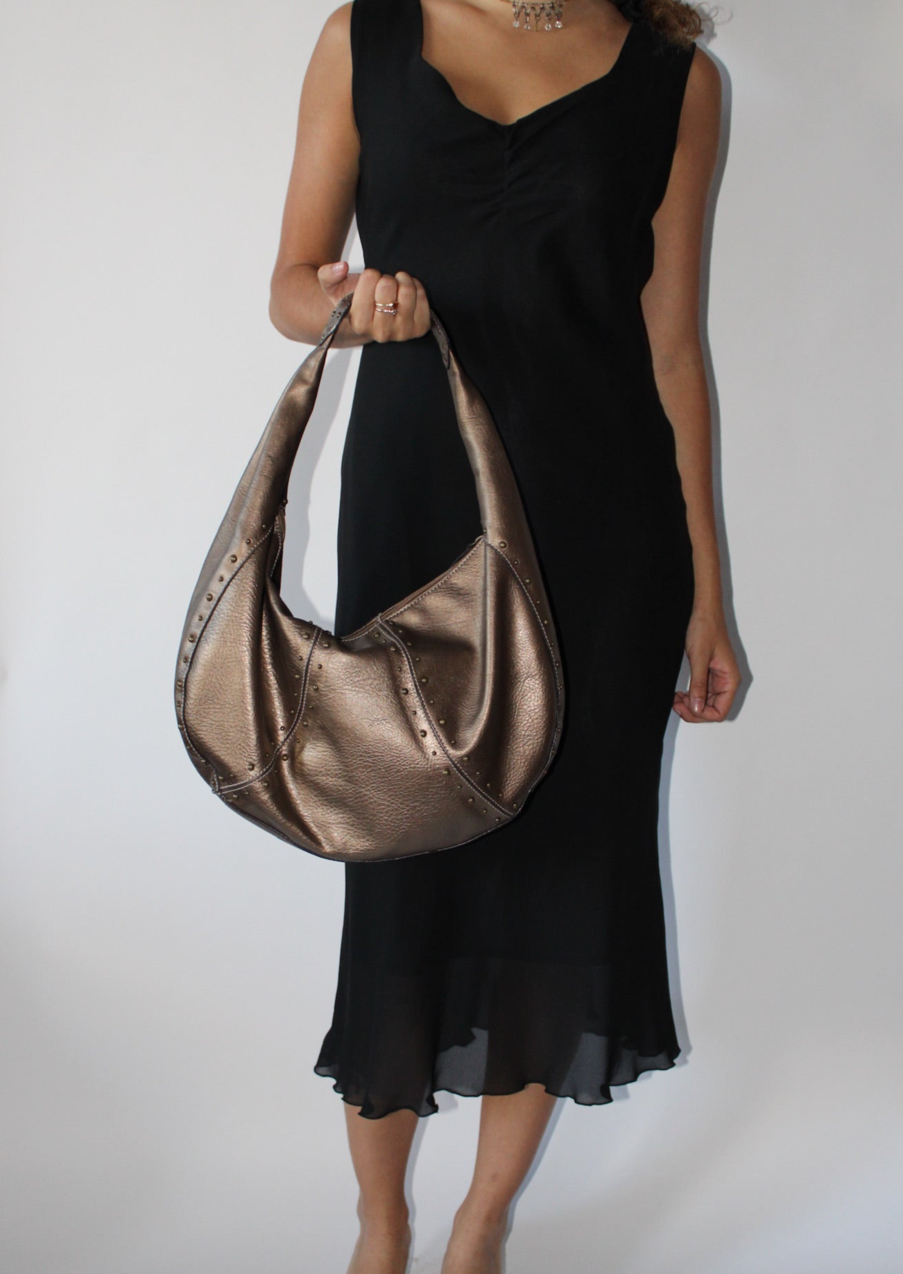 '00s Metallic Hobo Bag