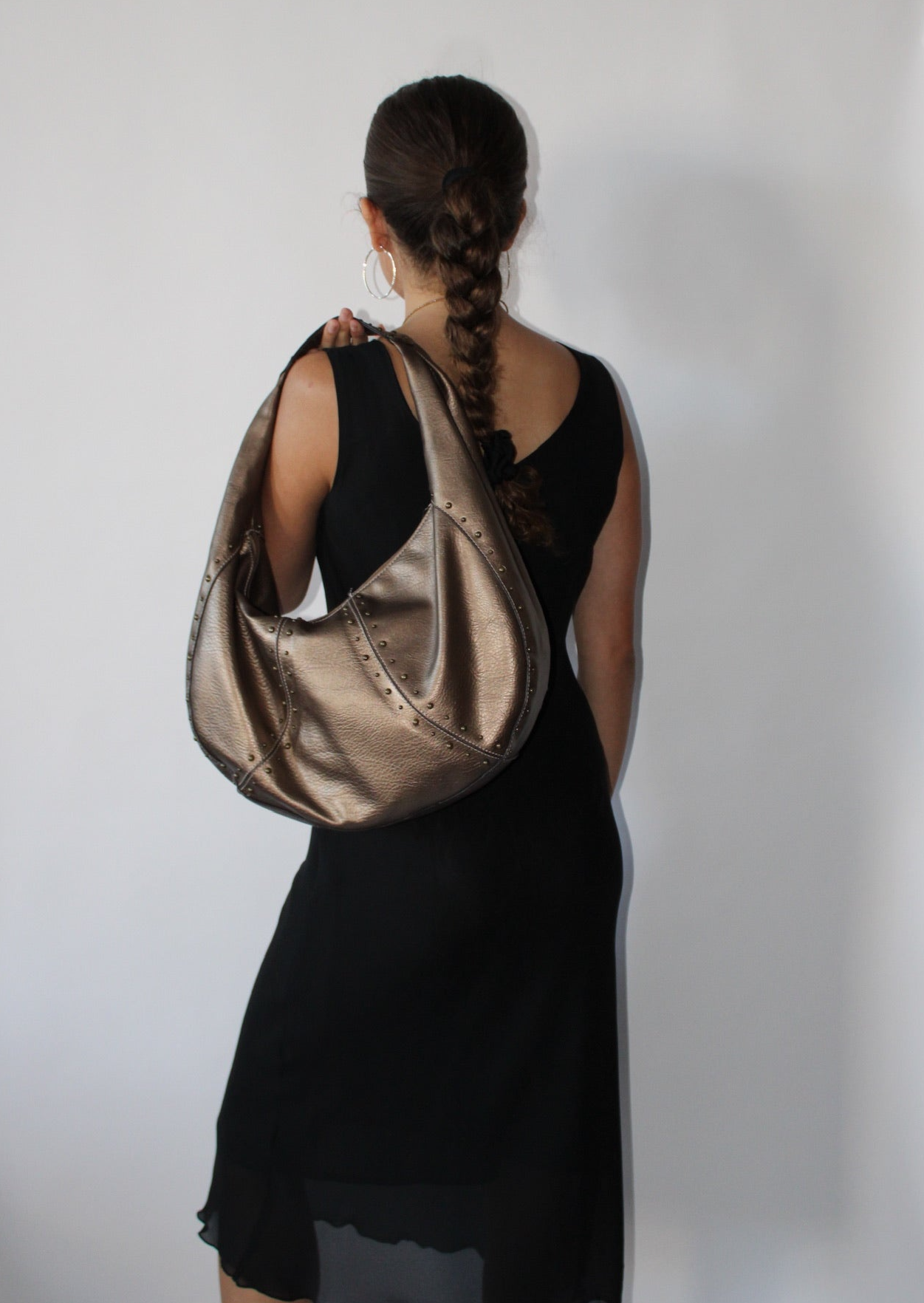 '00s Metallic Hobo Bag