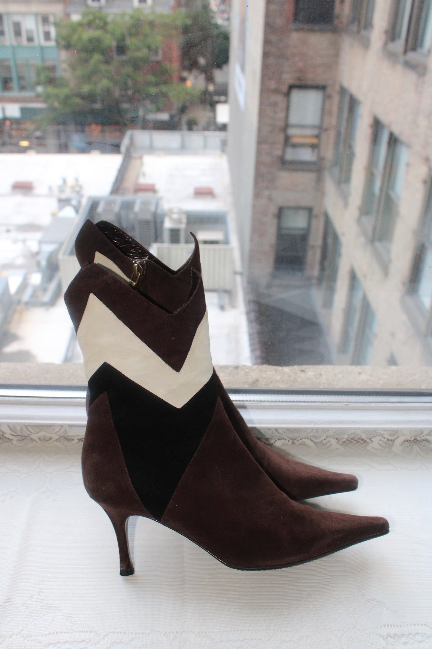 Cadadei Suede Booties