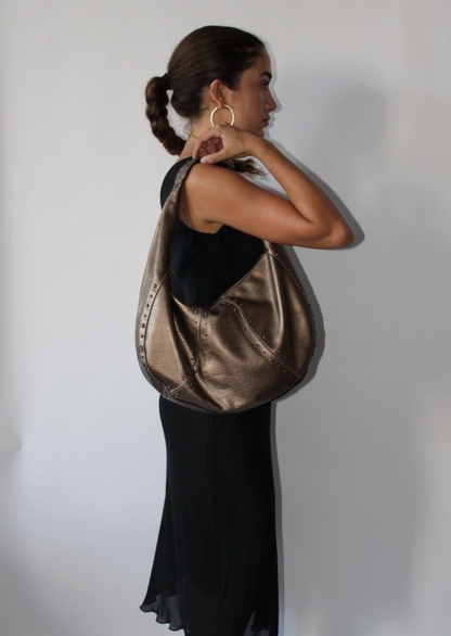 '00s Metallic Hobo Bag